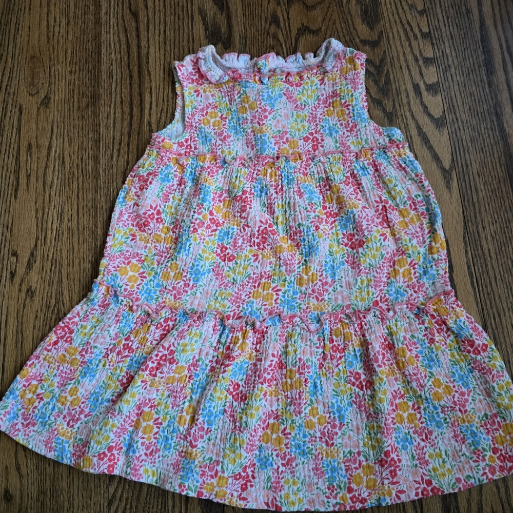 Girl's Mud Pie Floral Sleeveless Dress Size: 4t